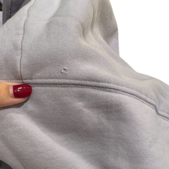 Aritzia TNA Cozy AF Button Collared Lavender Oversized  Pullover Size 1 (small) - Picture 6 of 8